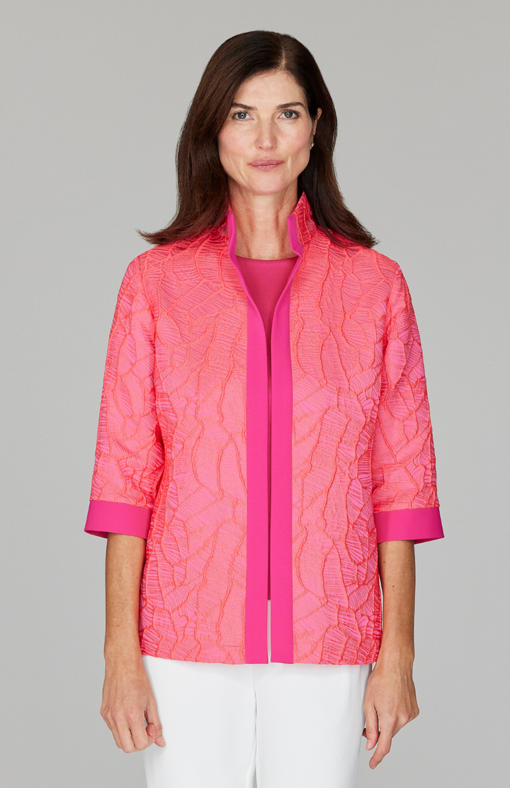 Ekaterina is 5'10" and wearing a size XS in Pink.