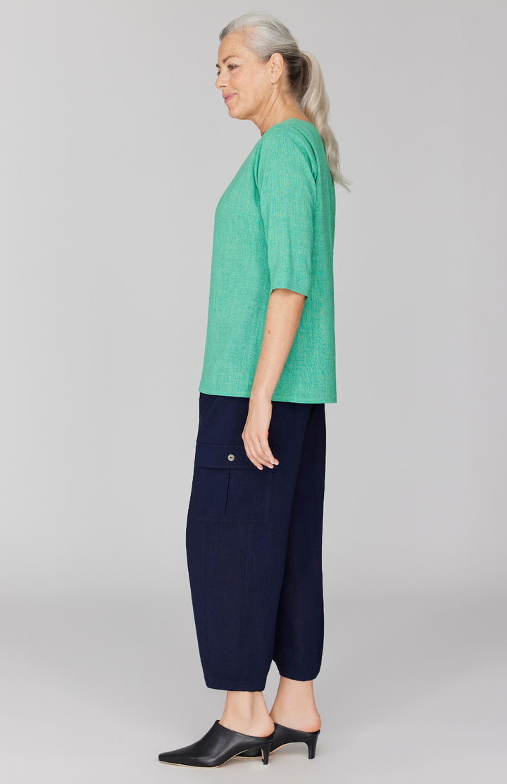 Microlinen Essential 3/4 Sleeve Blouse