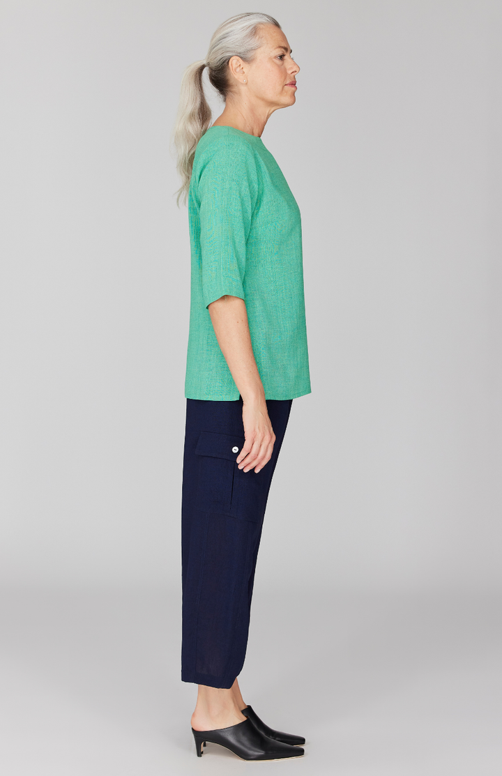 Microlinen Essential 3/4 Sleeve Blouse