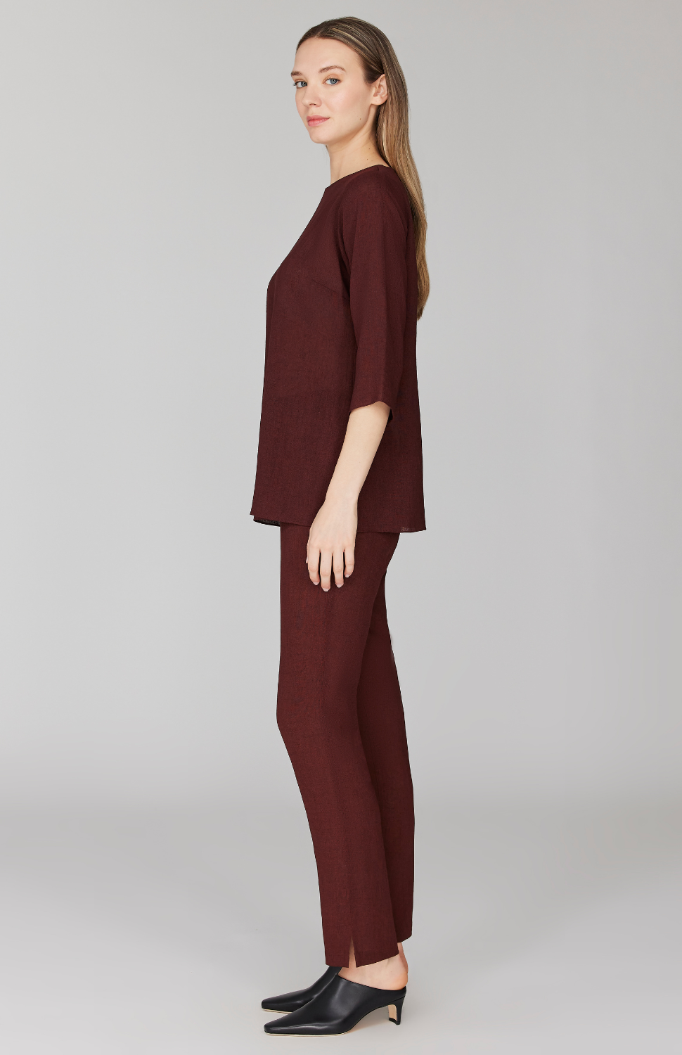 Microlinen Essential 3/4 Sleeve Blouse