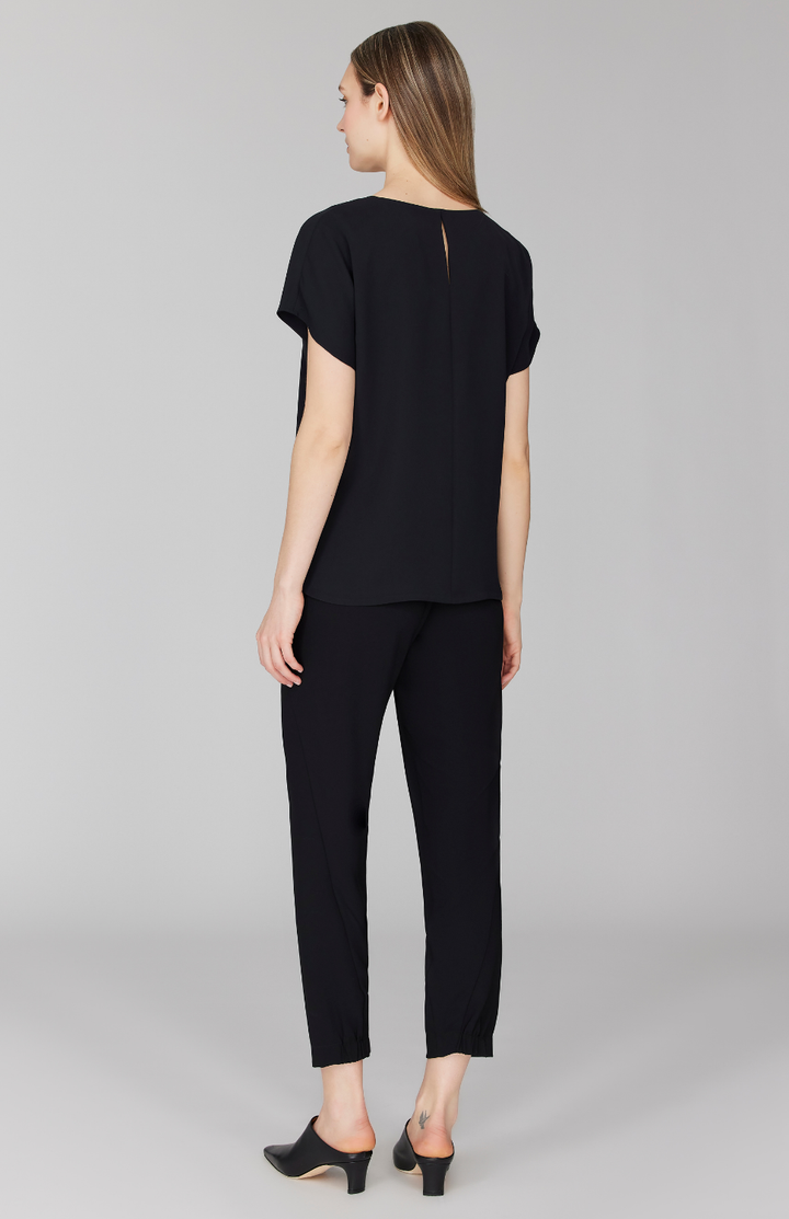 Lustrous Crepe Jogger