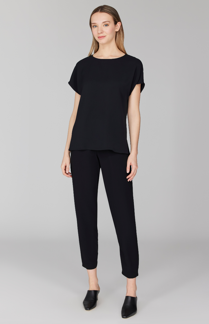 Lustrous Crepe Jogger