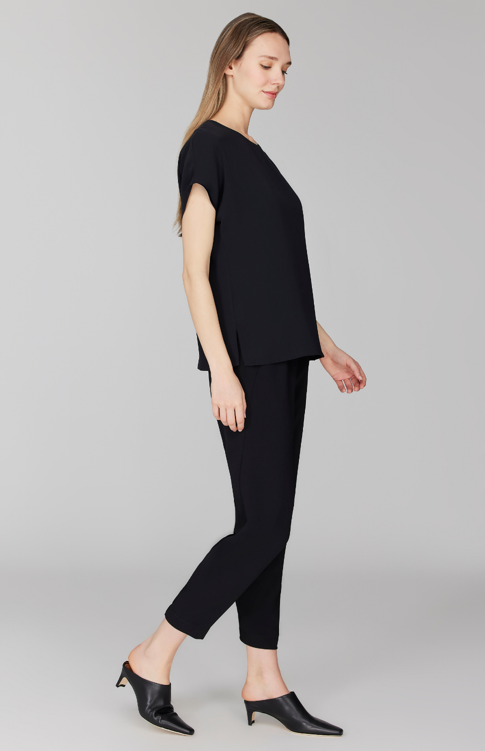 Lustrous Crepe Jogger