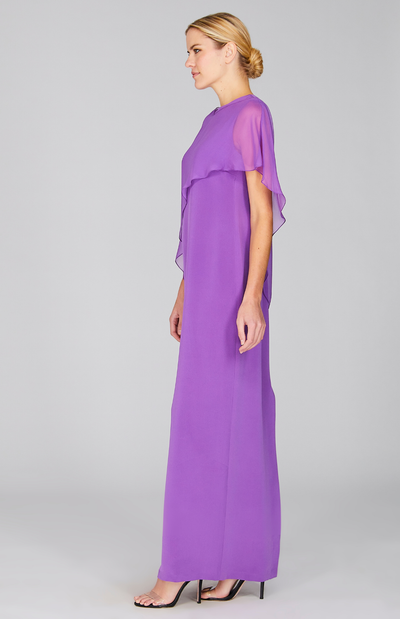 Gabby is 5'10" and wearing a size XS in Orchid.
