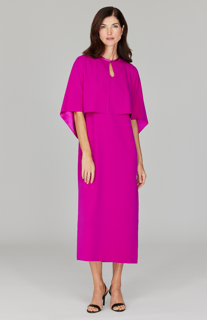 Ekaterina is 5'10" and wearing a size XS in Fuchsia.