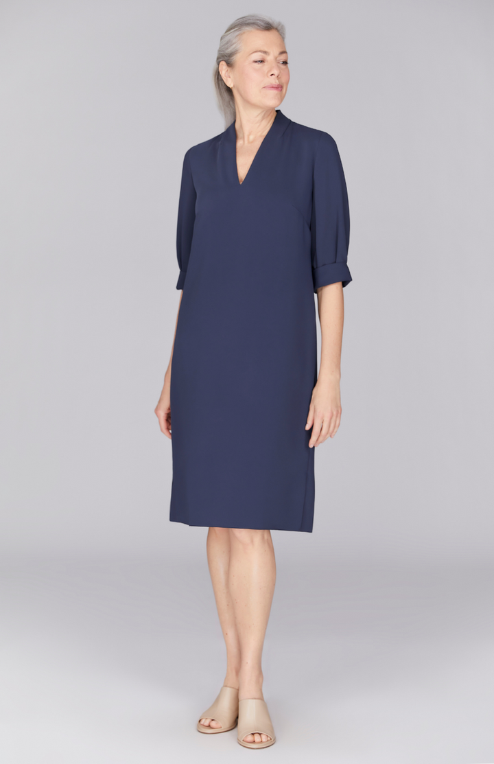 Fabienne is 5’9" and wearing Storm in XS.