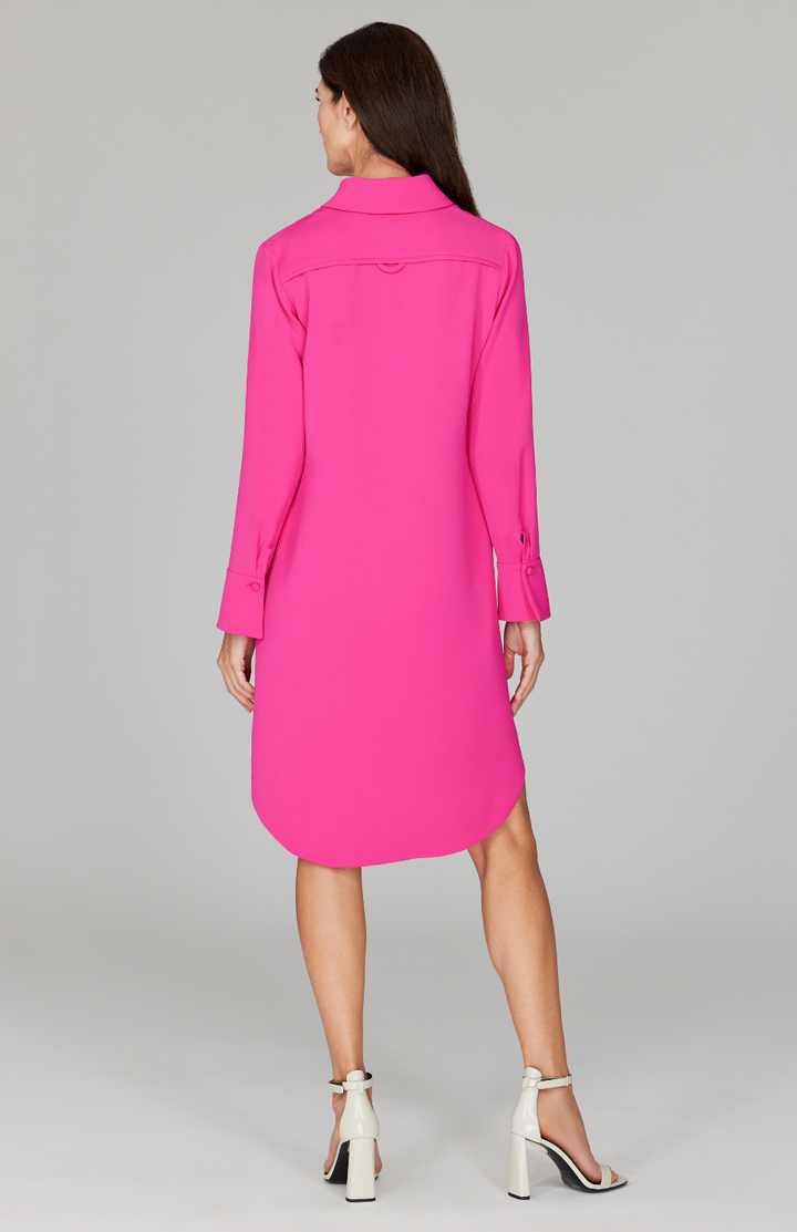 Ekaterina is 5'10" and wearing a size XS in Pink.