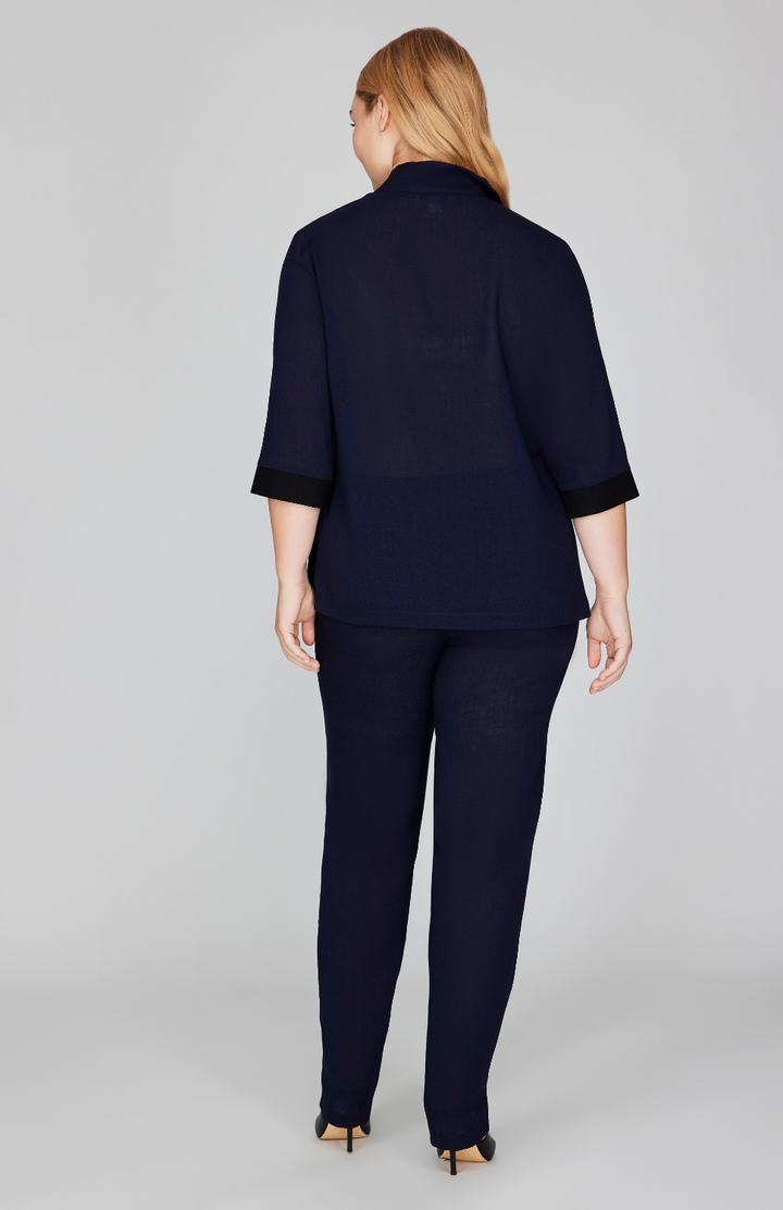 Microlinen High Neck Shirt