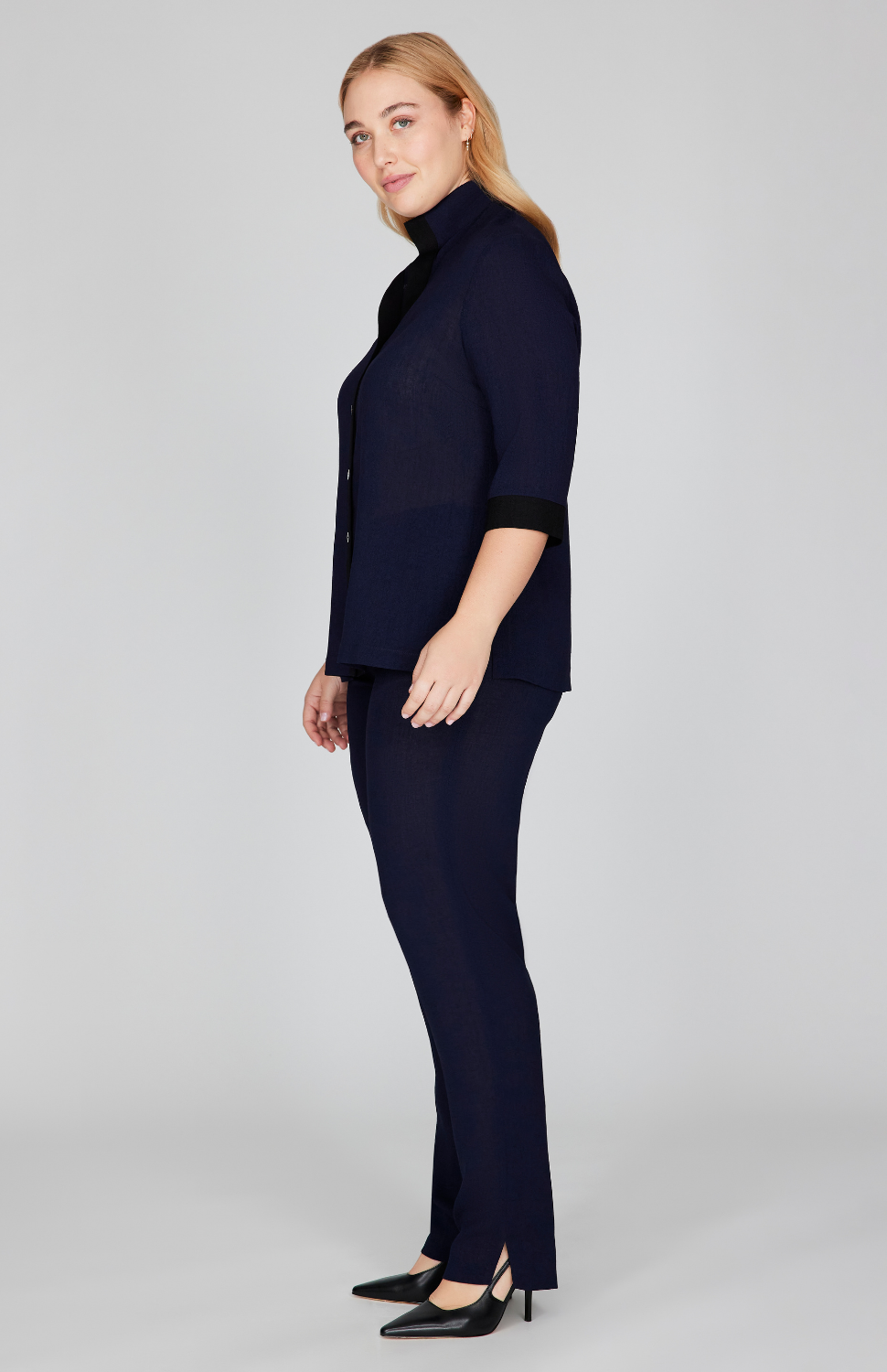 Microlinen High Neck Shirt