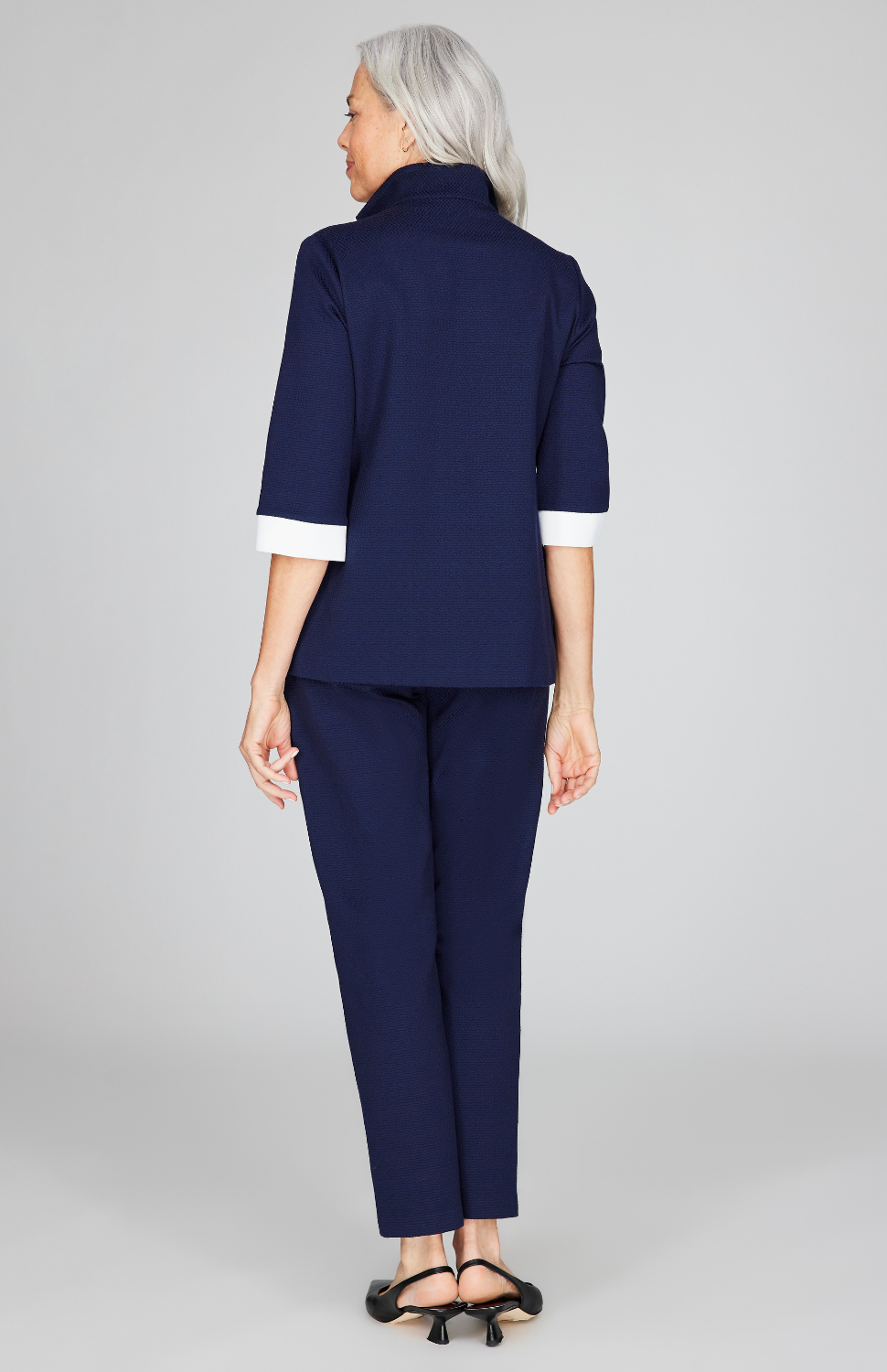 Pique Narrow Crop Pant w/ Pockets