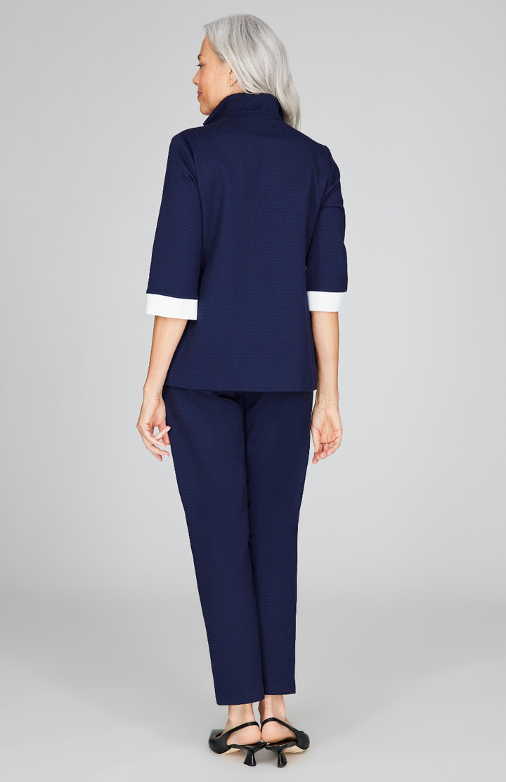 Pique Narrow Crop Pant w/ Pockets