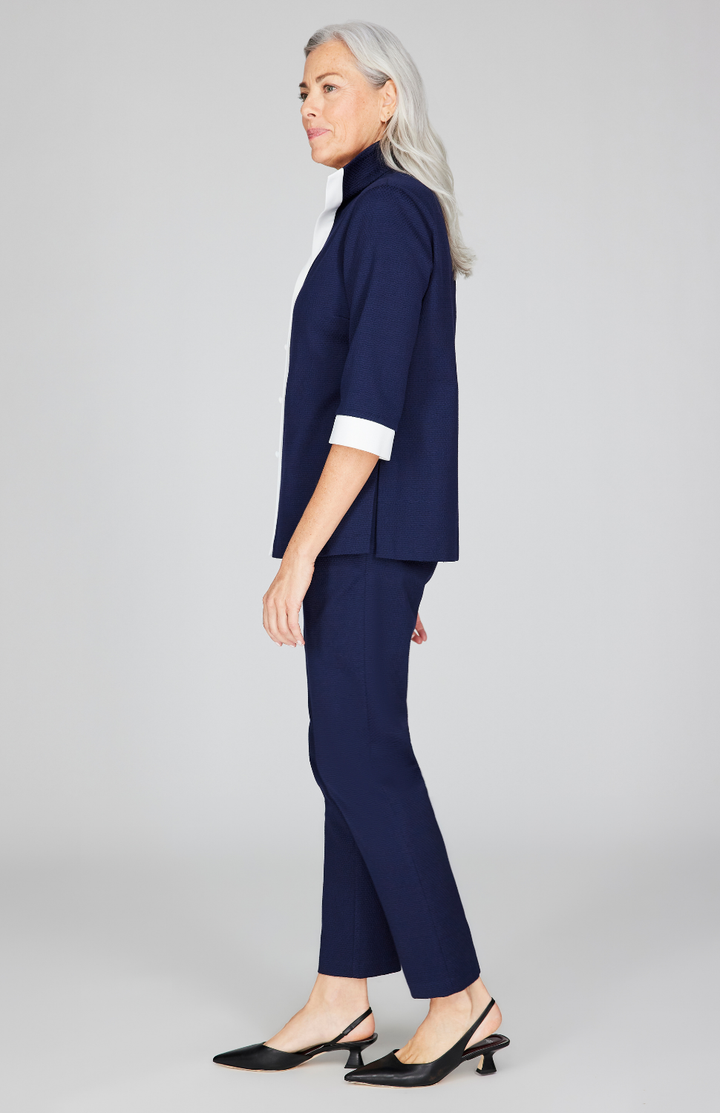 Pique Narrow Crop Pant w/ Pockets