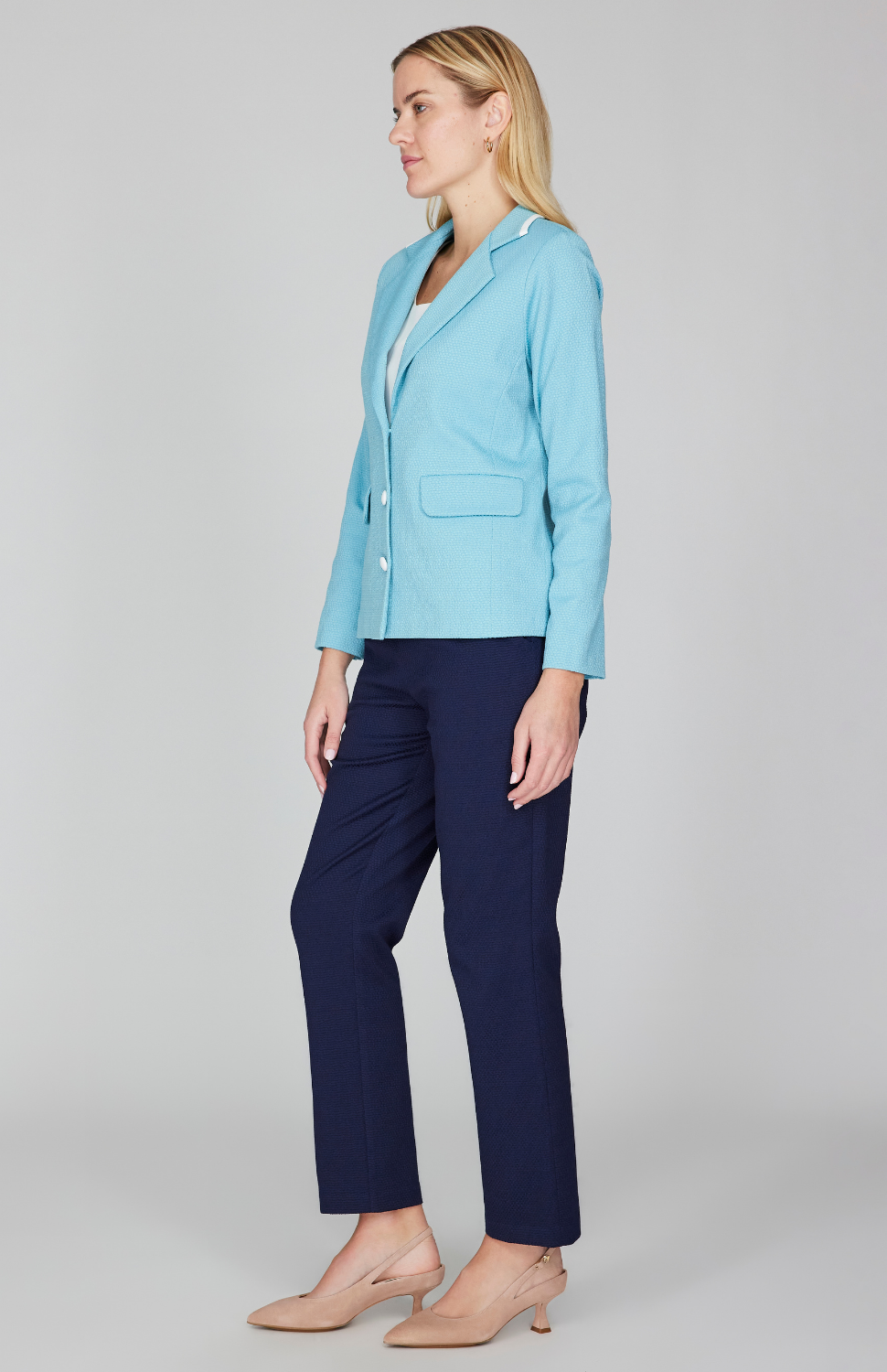 Pique Short Fitted Blazer