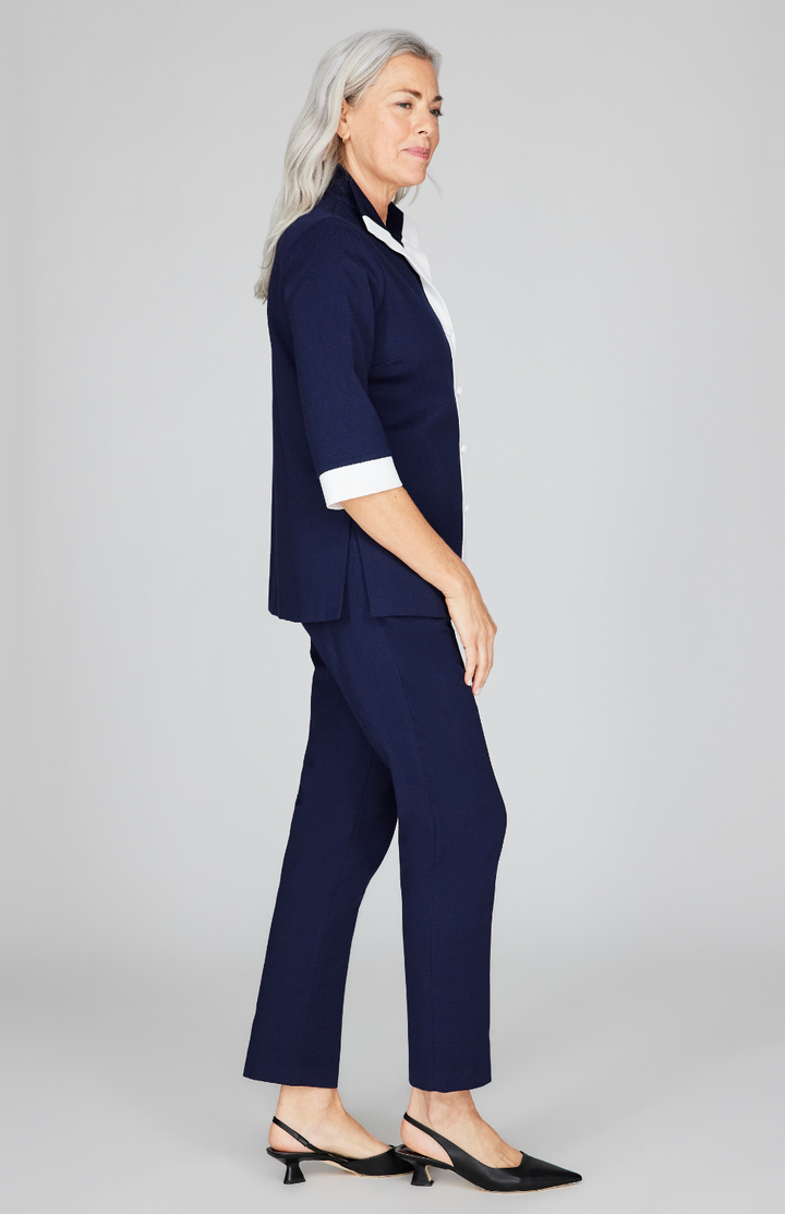 Pique High Neck Shirt