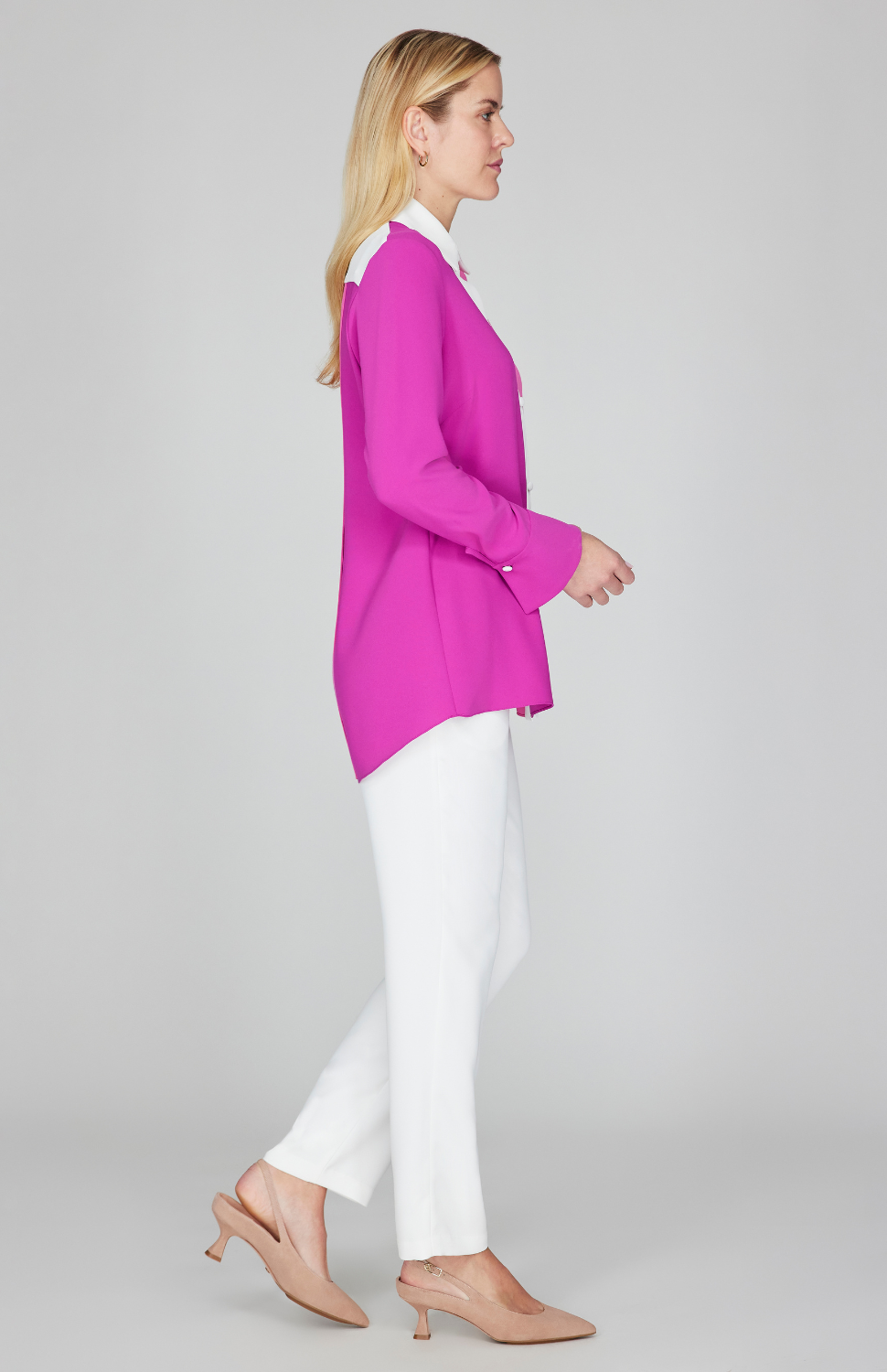 Gabby is 5'10" and wearing Morning Glory in size XS.