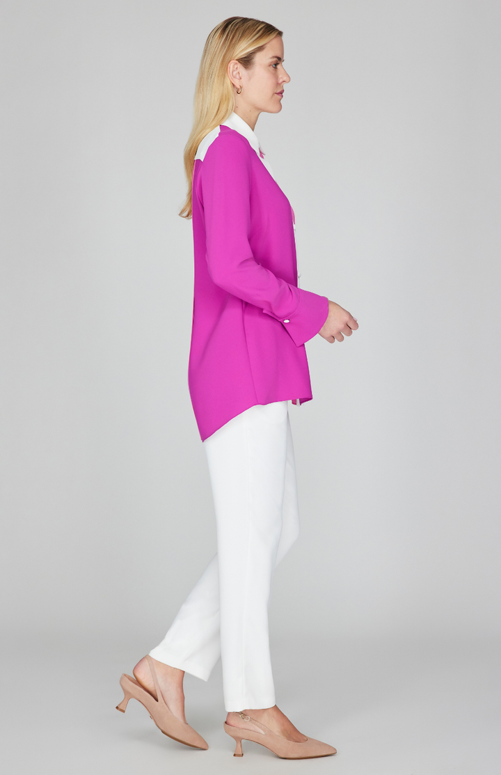 Gabby is 5'10" and wearing Morning Glory in size XS.