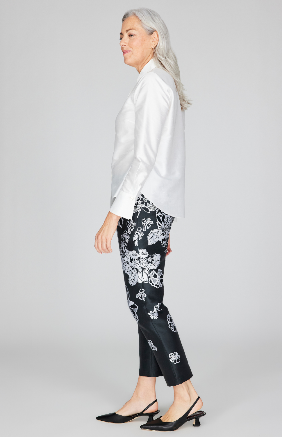 Silk Shantung Collared Tailored Shirt