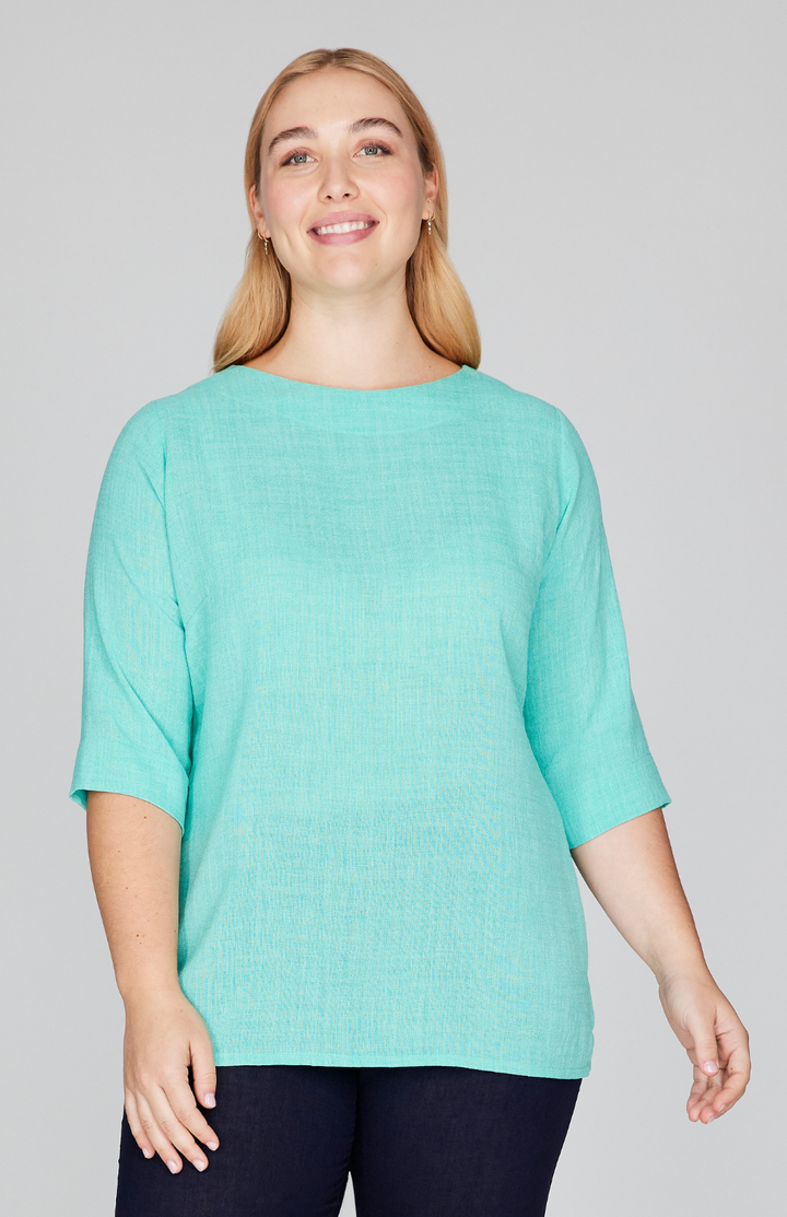 Microlinen Essential 3/4 Sleeve Blouse