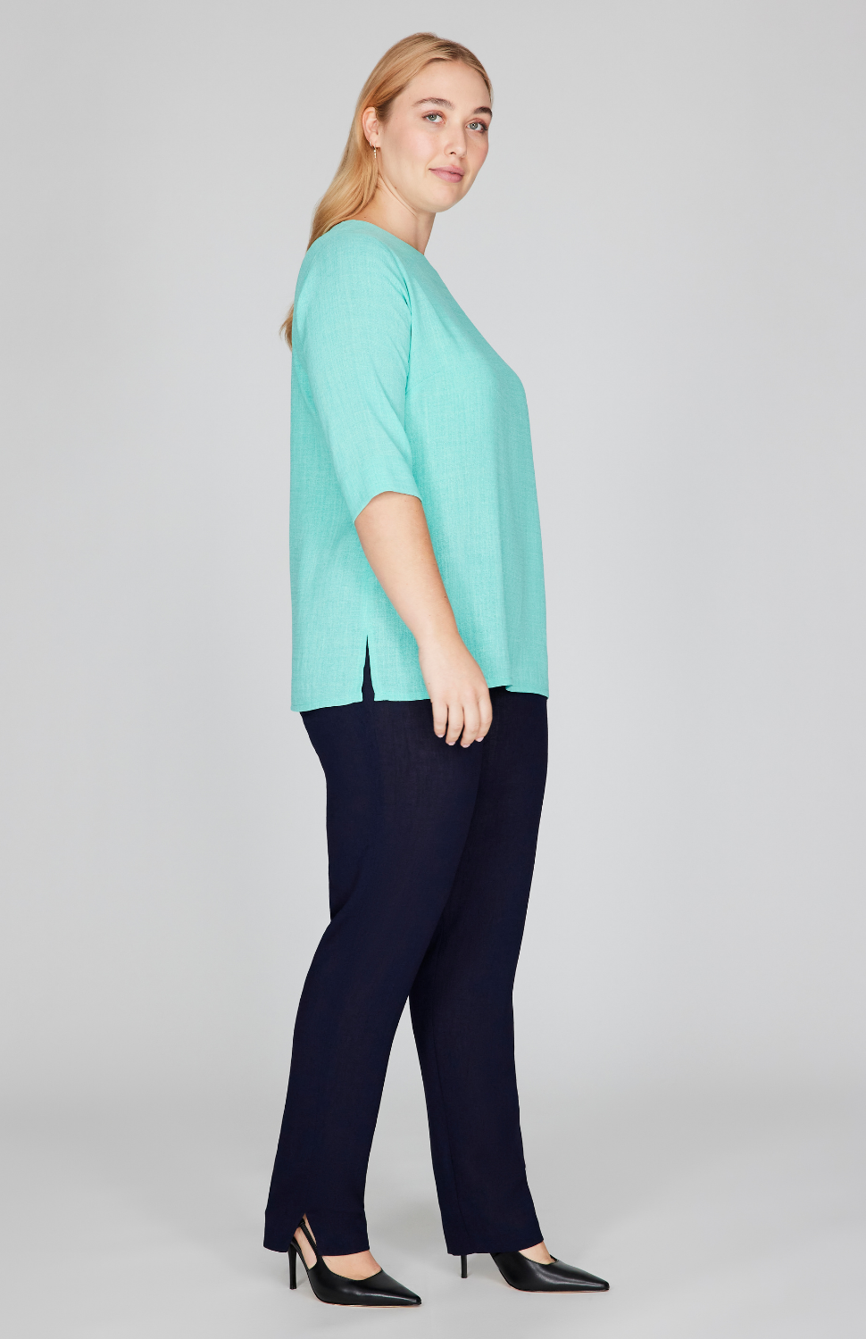 Microlinen Essential 3/4 Sleeve Blouse