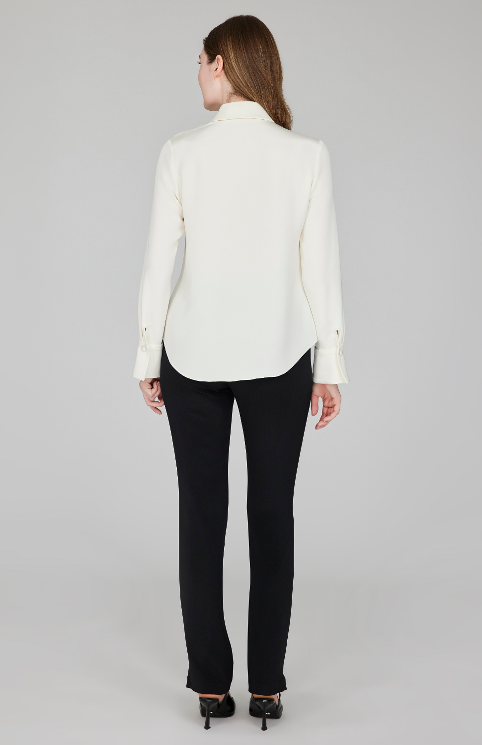 Silk Collared Tailored Shirt