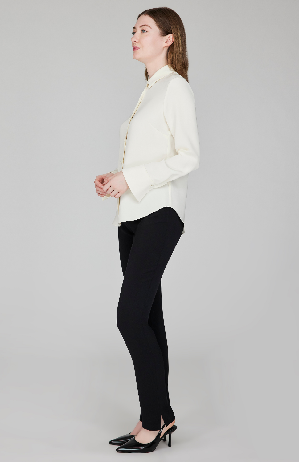 Silk Collared Tailored Shirt