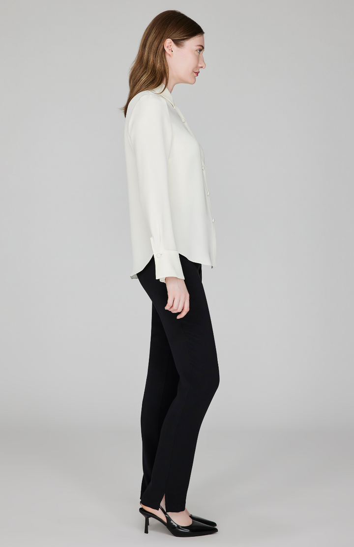 Silk Collared Tailored Shirt