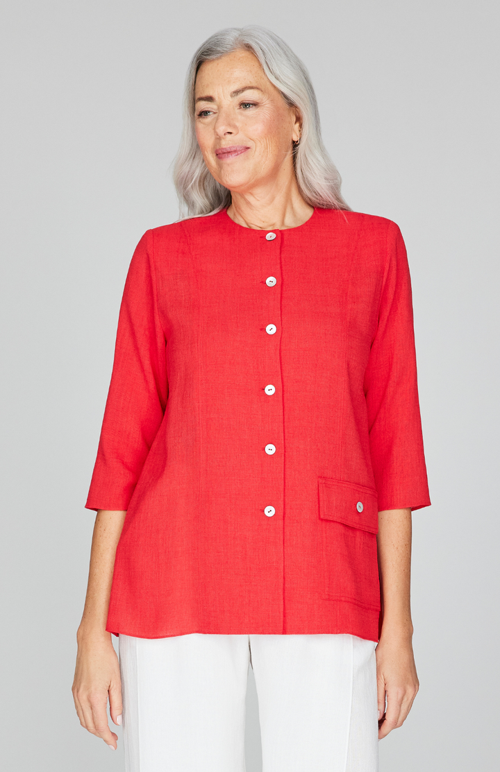 Microlinen One Pocket Swing Jacket