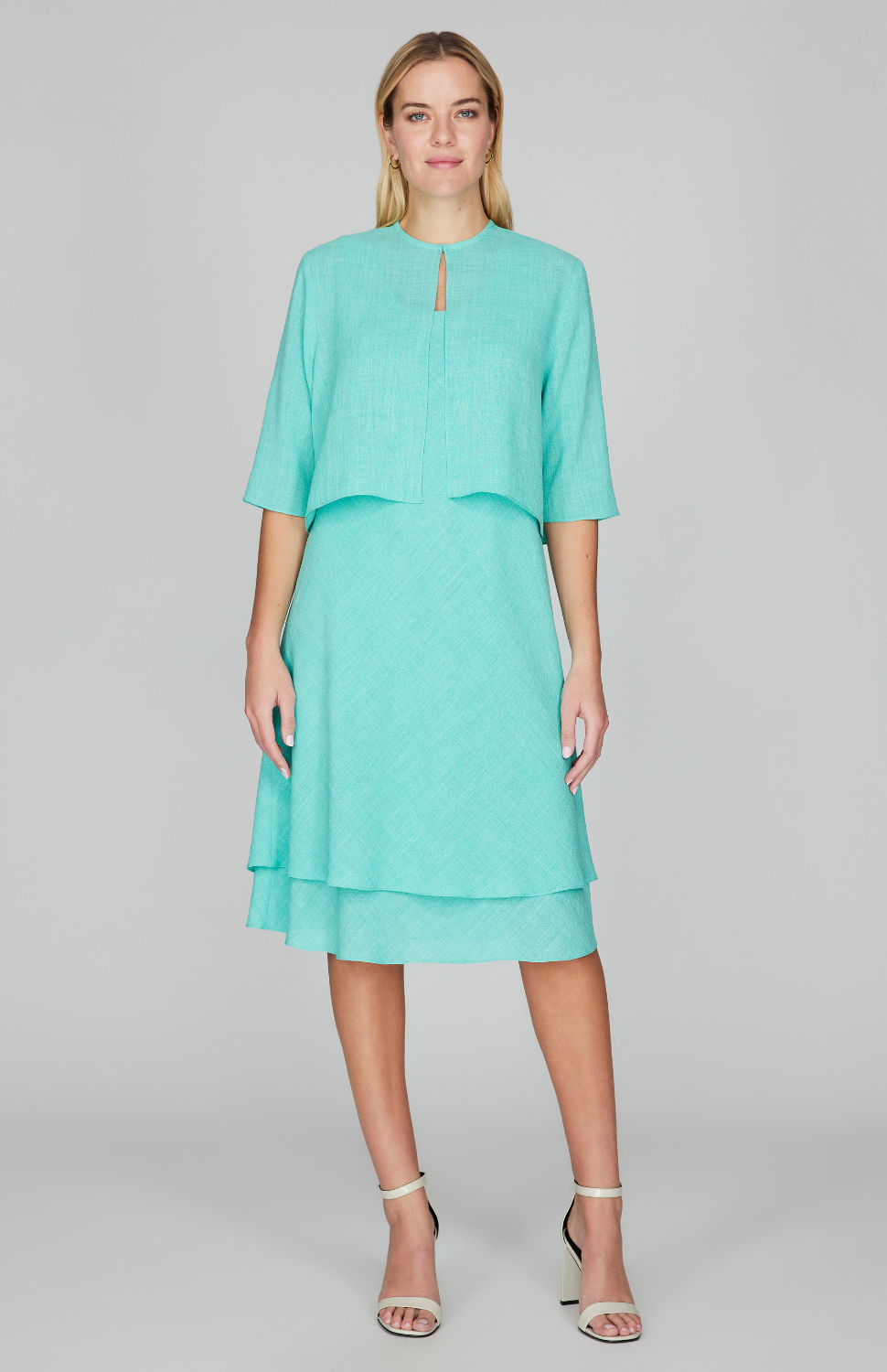 Microlinen Double Layer Bias Dress