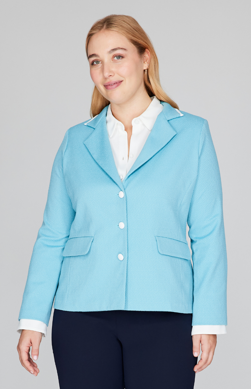 Pique Short Fitted Blazer