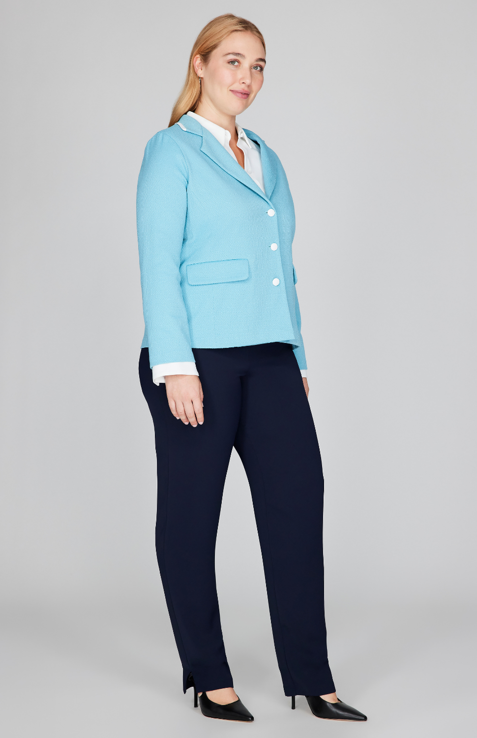 Pique Short Fitted Blazer