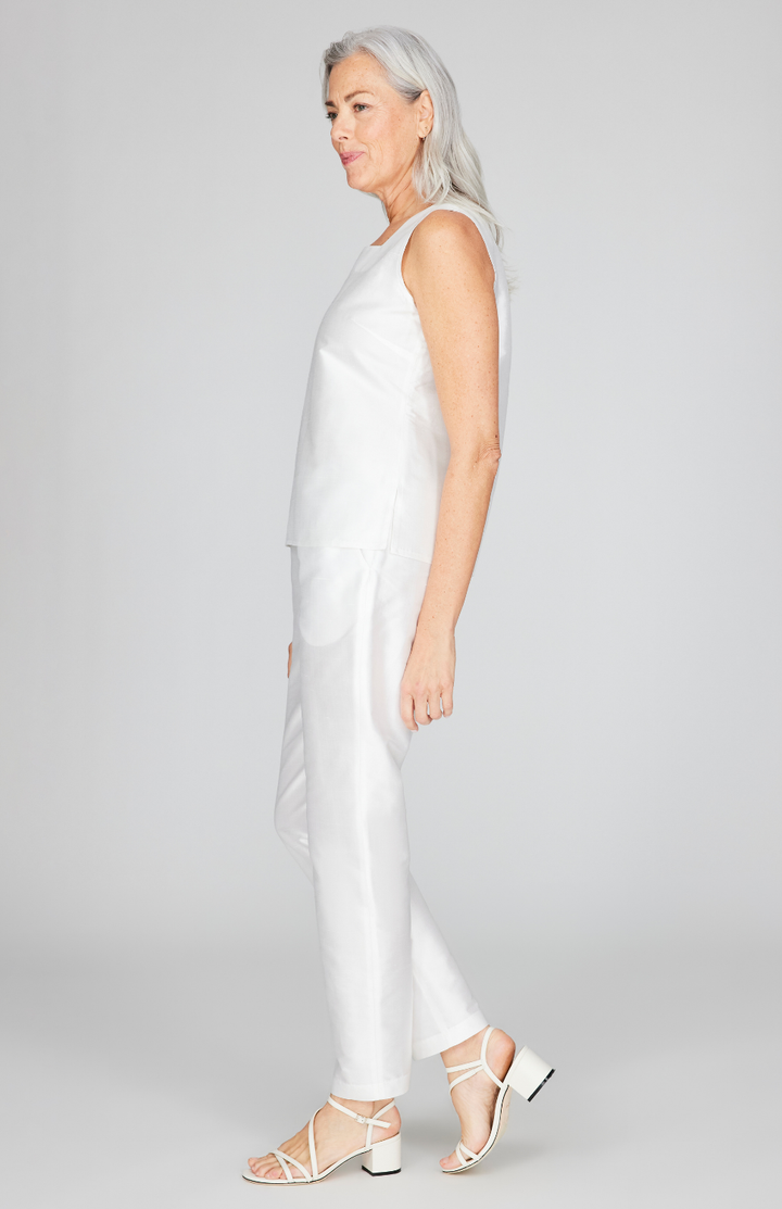 Silk Shantung Square Neck Camisole