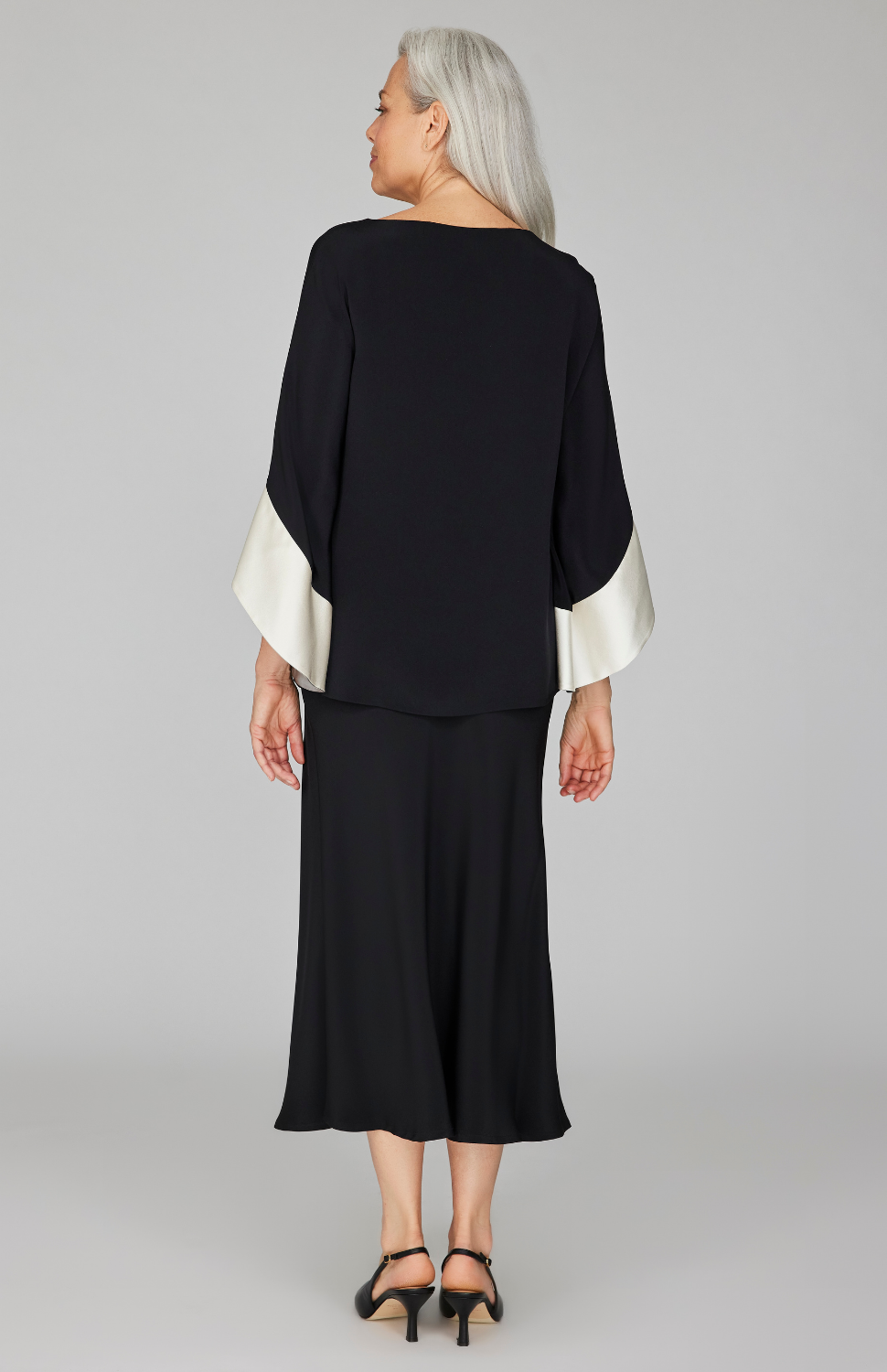 Long Silk Bias Skirt