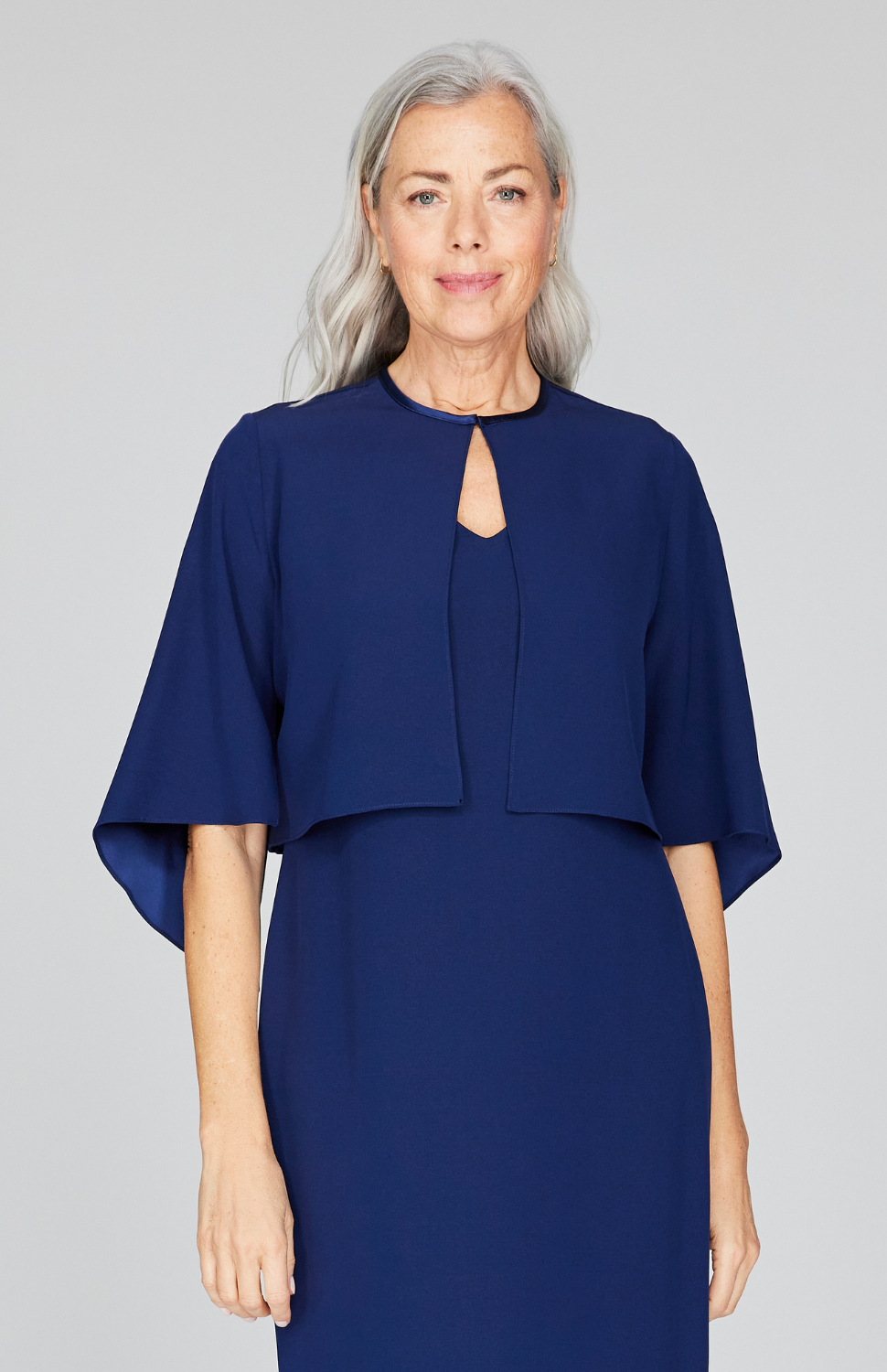 Silk Short Jacket w/ Open Sleeves