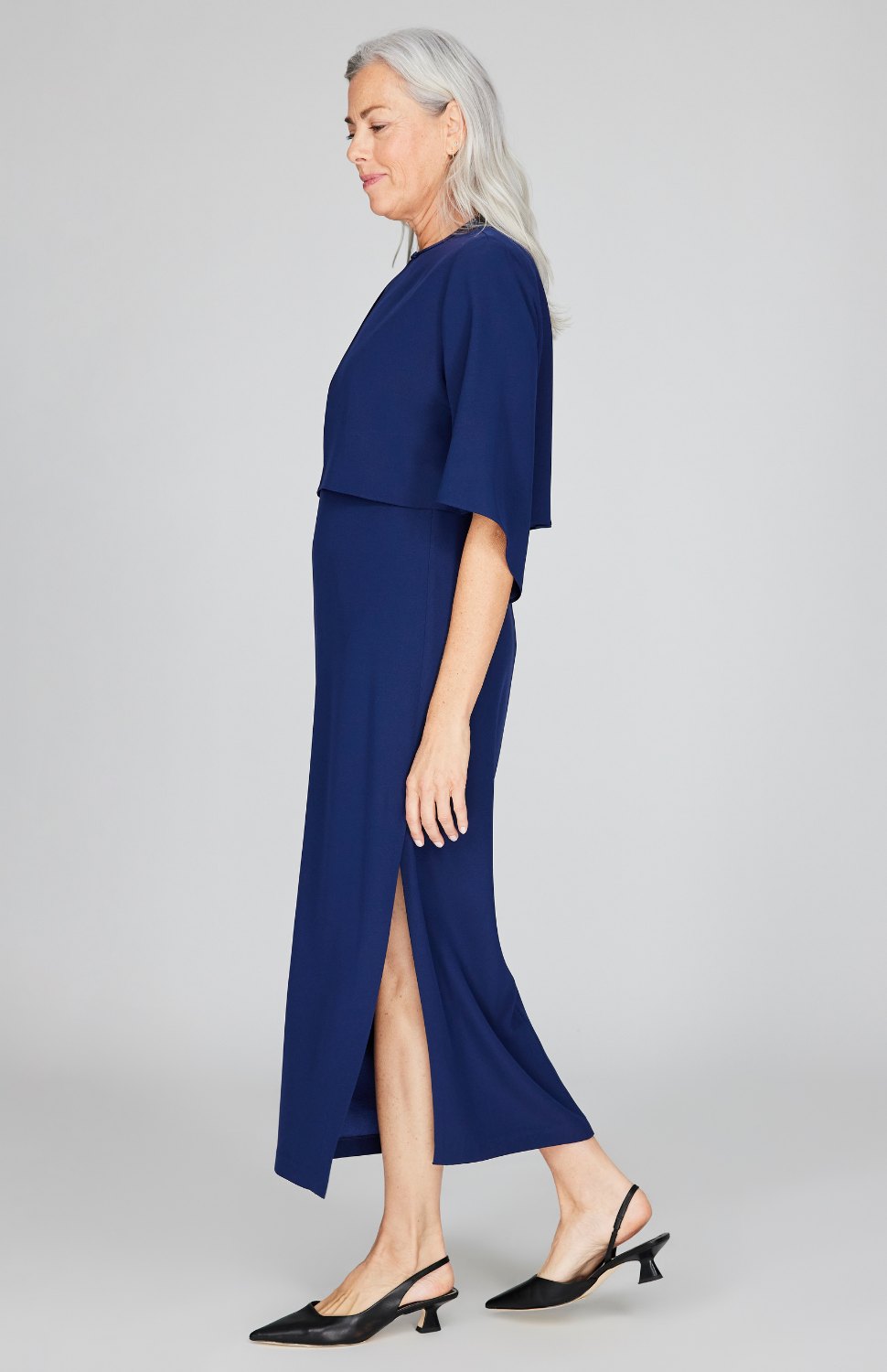 Silk Short Jacket w/ Open Sleeves