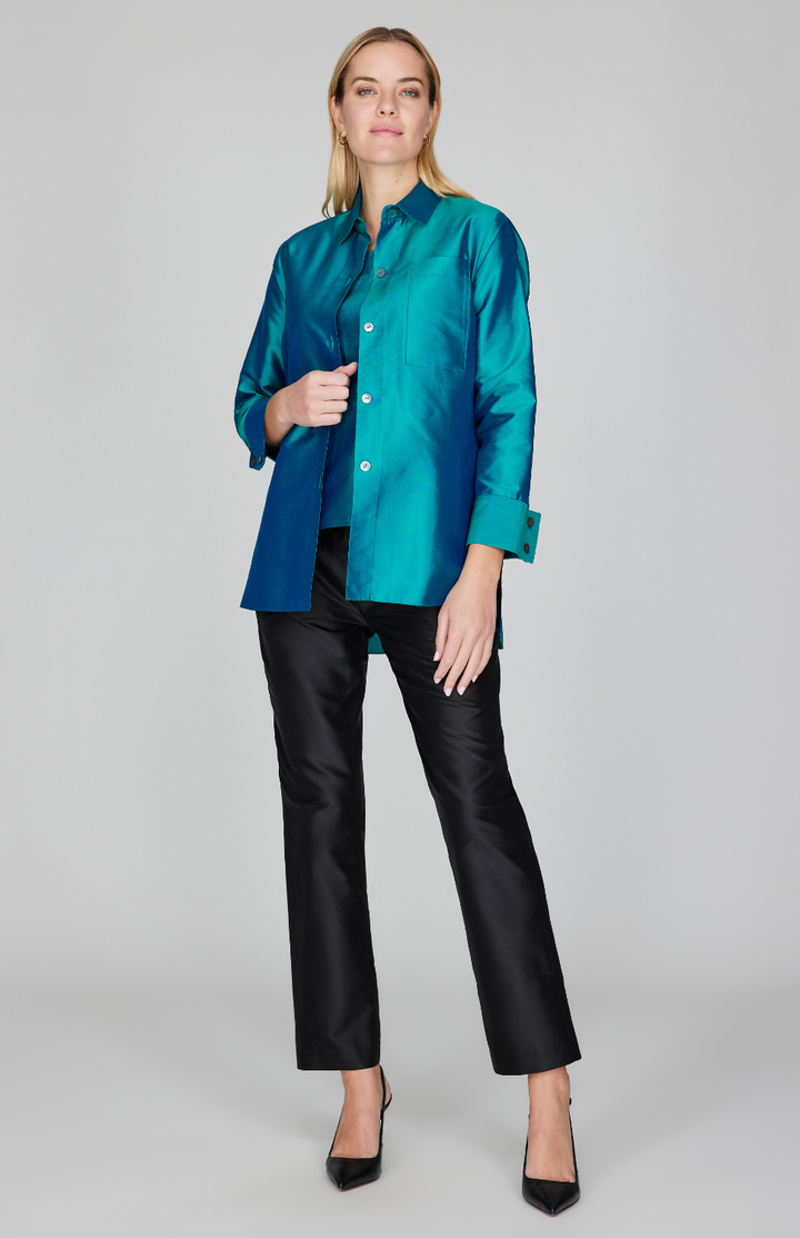 Silk Shantung Square Neck Camisole