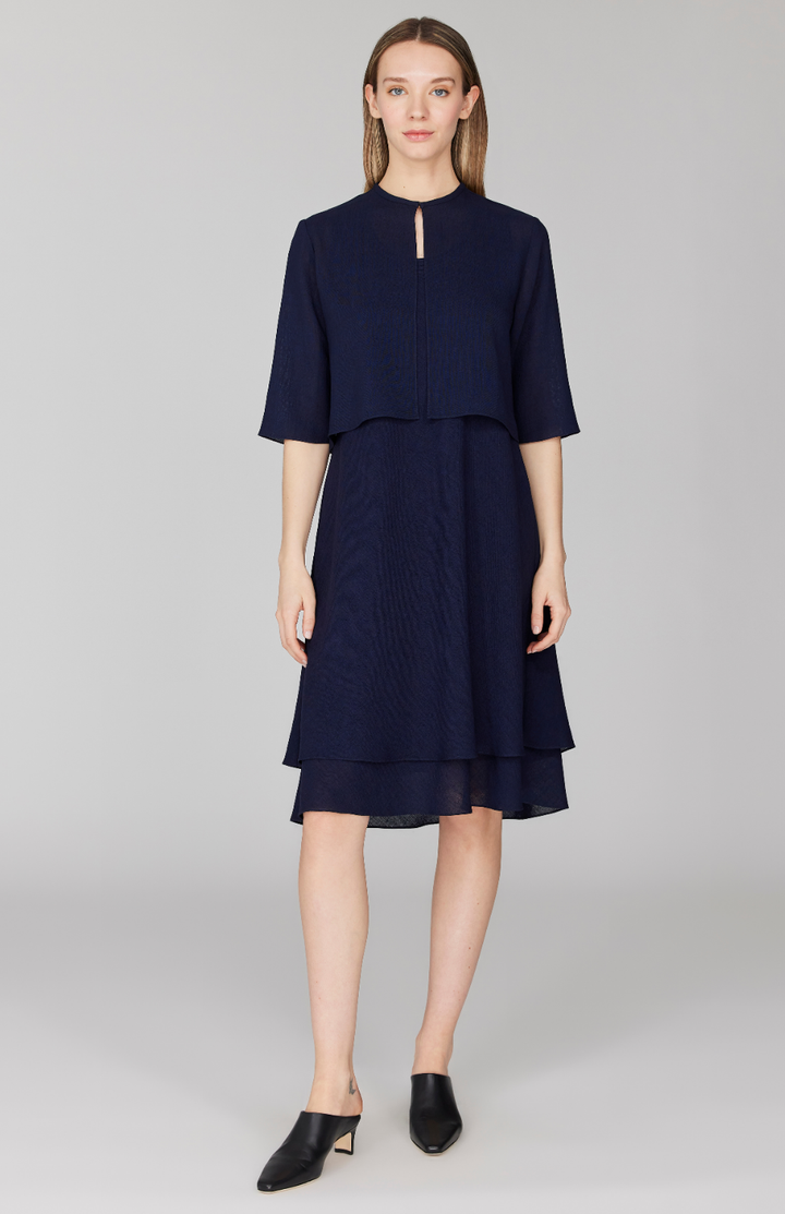 Microlinen Double Layer Bias Dress
