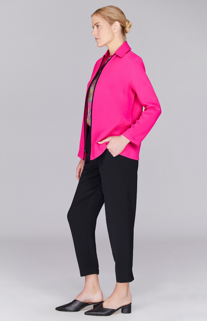 Gabby is 5’ 10" and wearing Pink in XS.