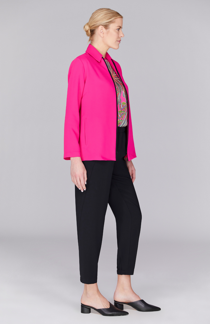 Gabby is 5’ 10" and wearing Pink in XS.