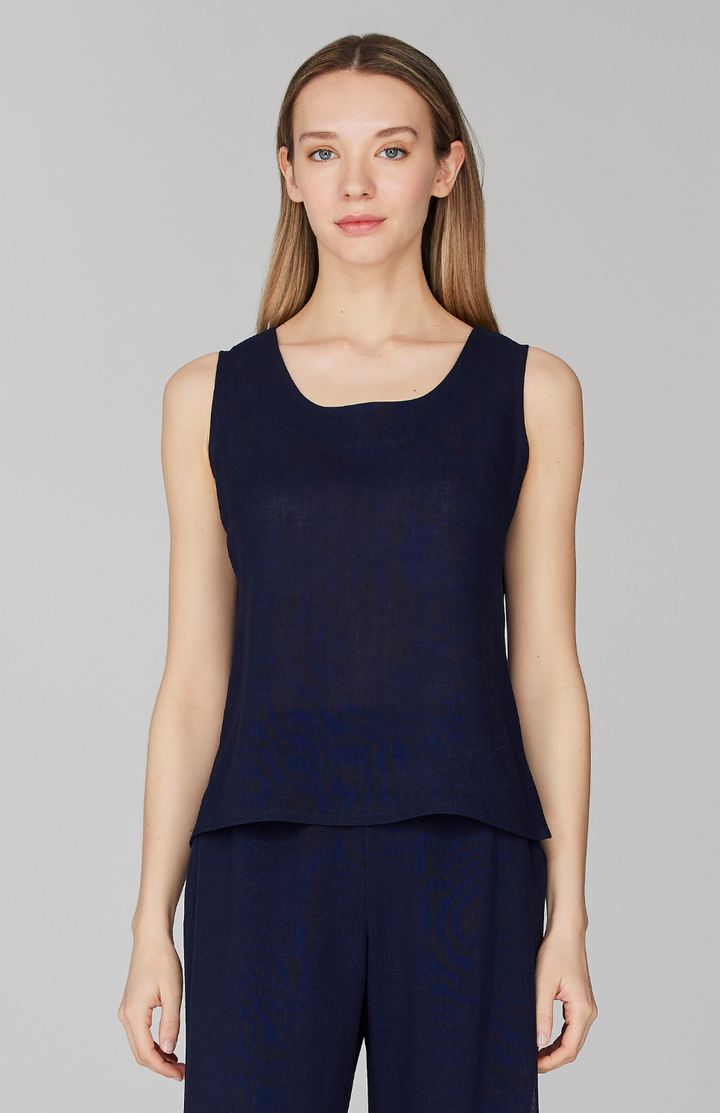 Microlinen Essential Scoop Neck Tank