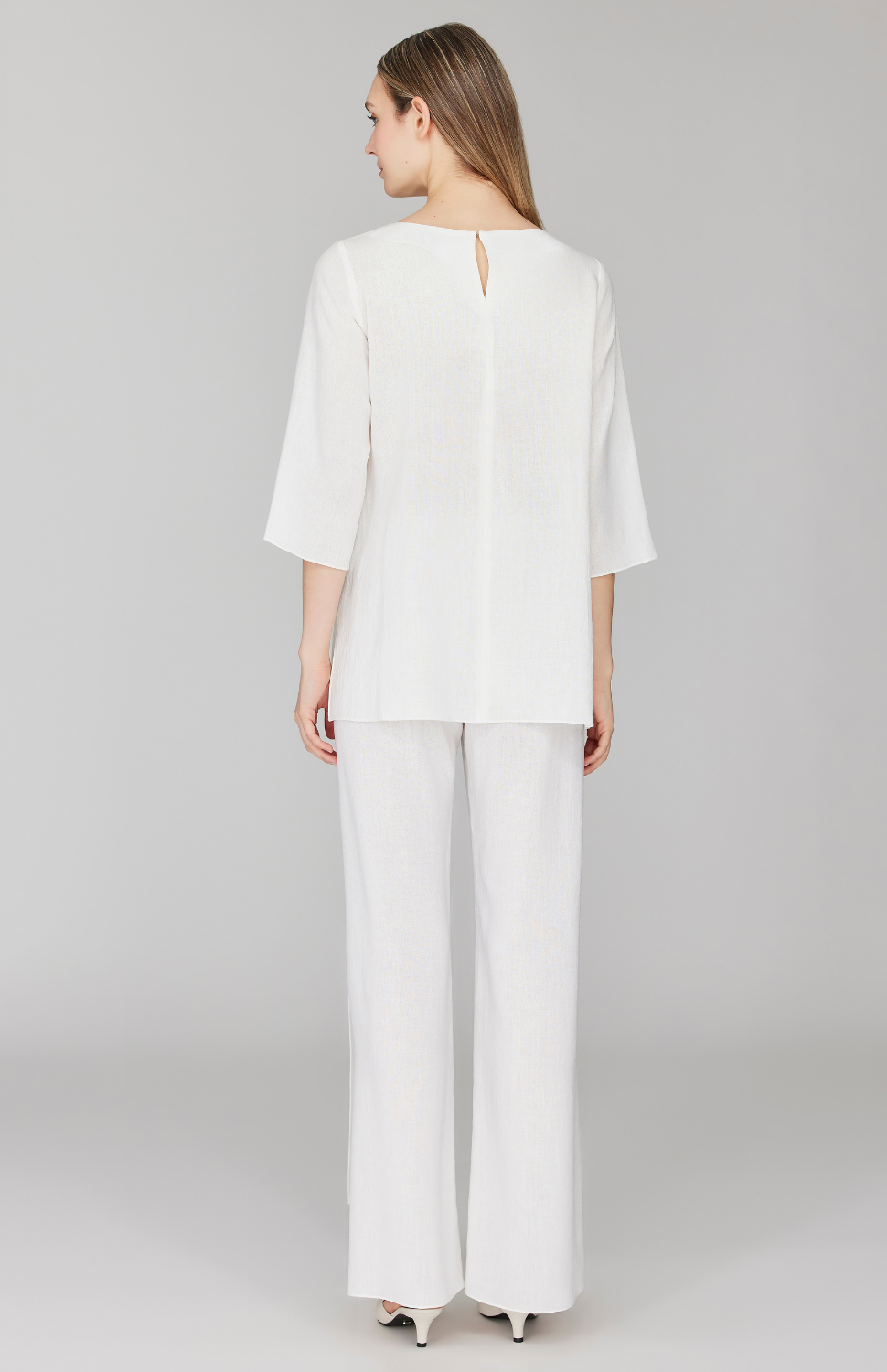 Microlinen Overlap Pant w/ Back Elastic