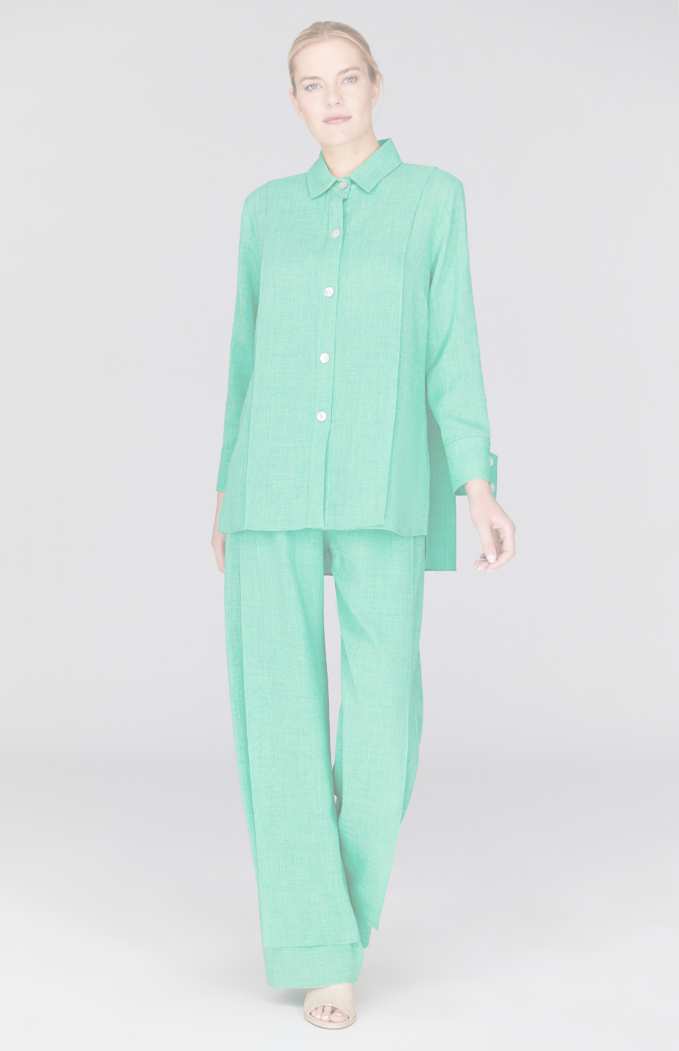 Microlinen Overlap Pant w/ Back Elastic