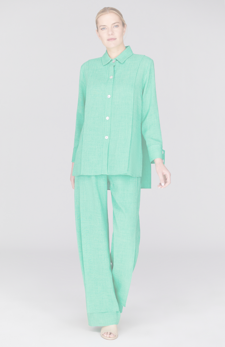 Microlinen Overlap Pant w/ Back Elastic