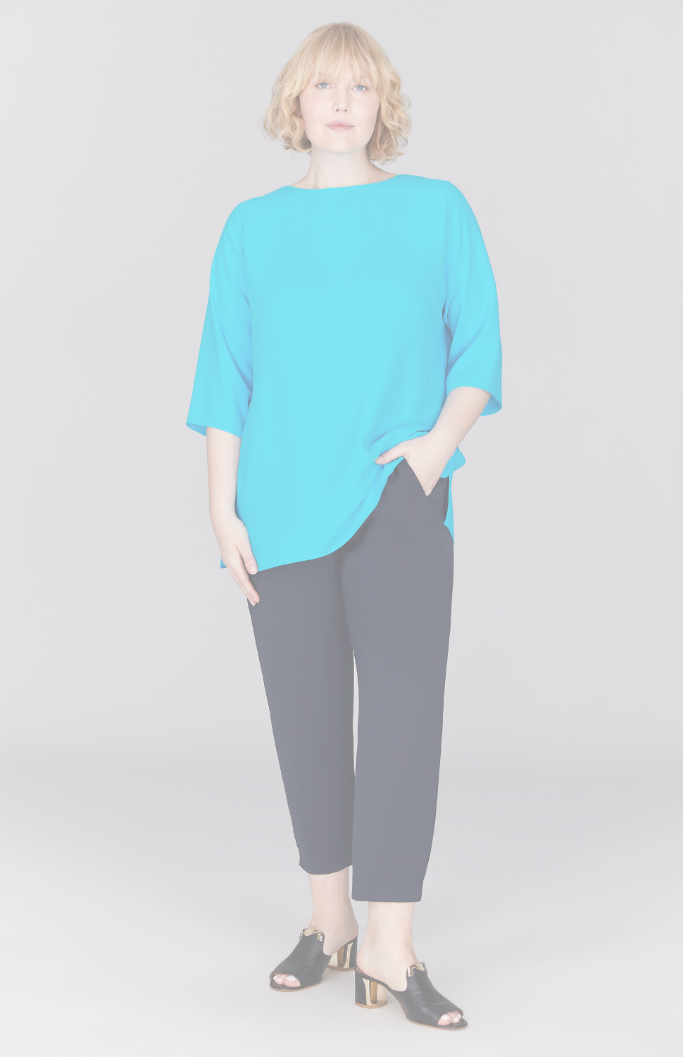 Lustrous Crepe Jogger