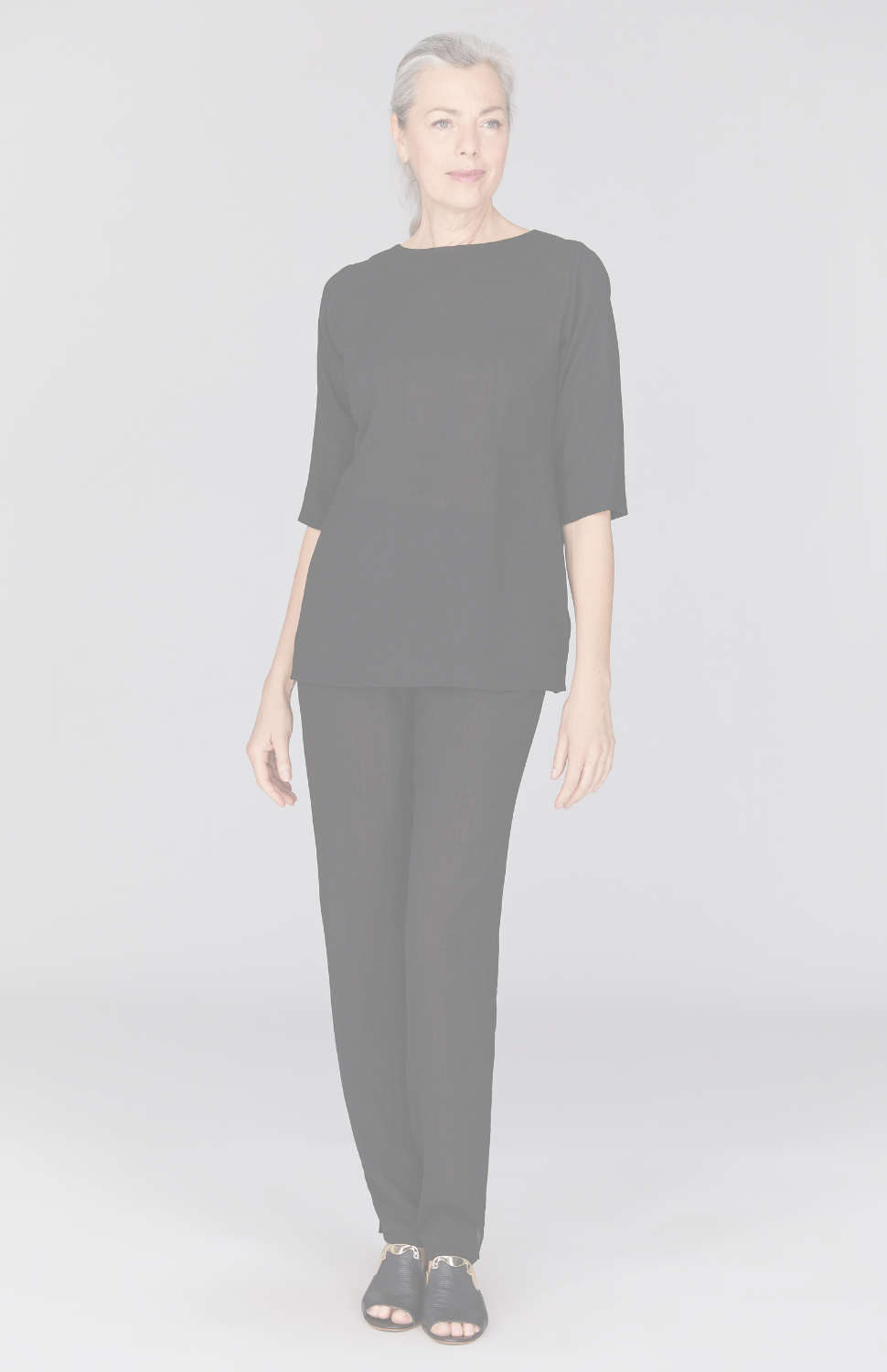 Microlinen Essential Narrow Leg Pant w/Flat Front & Back Elastic