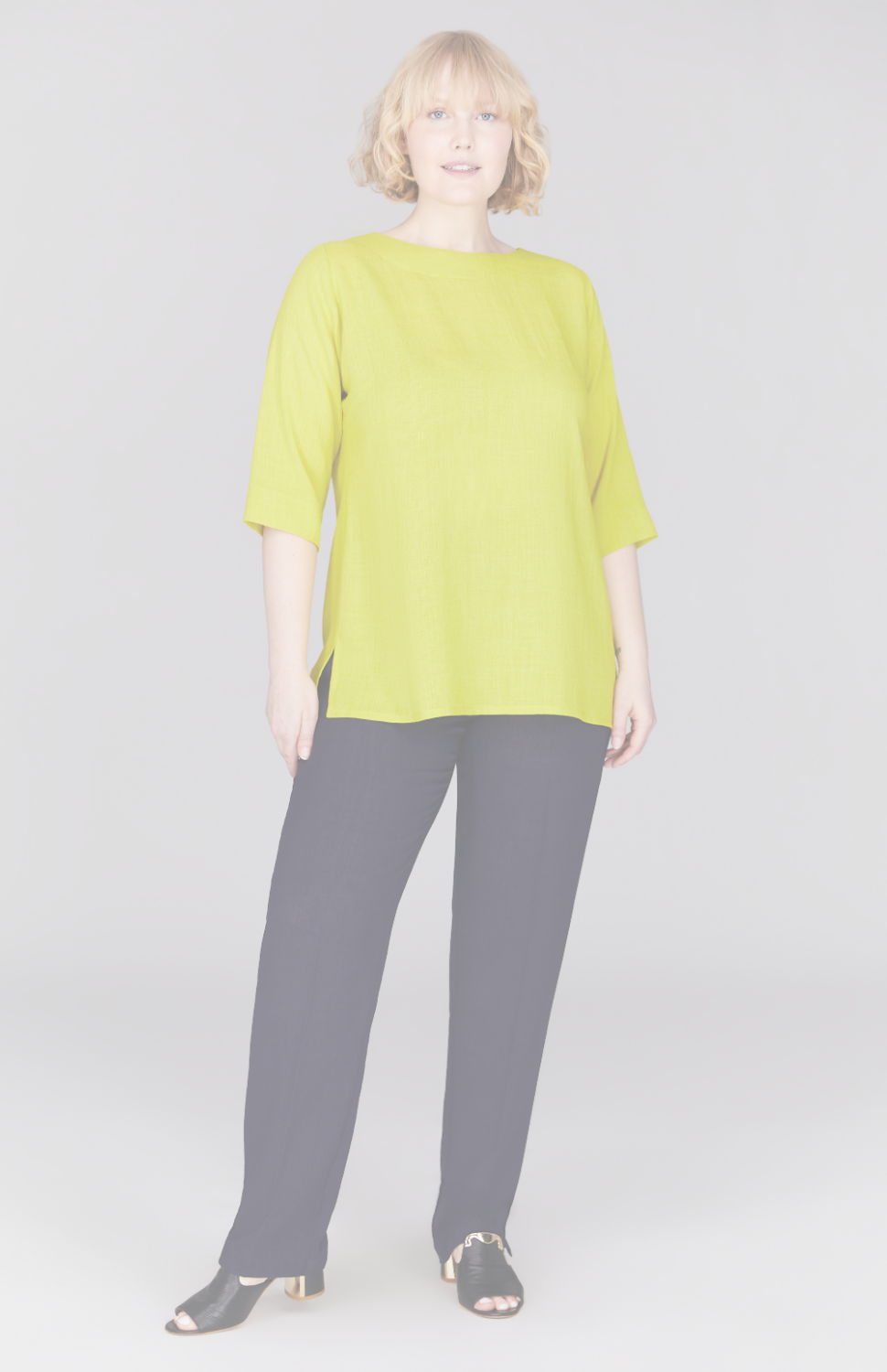 Microlinen Essential 3/4 Sleeve Blouse