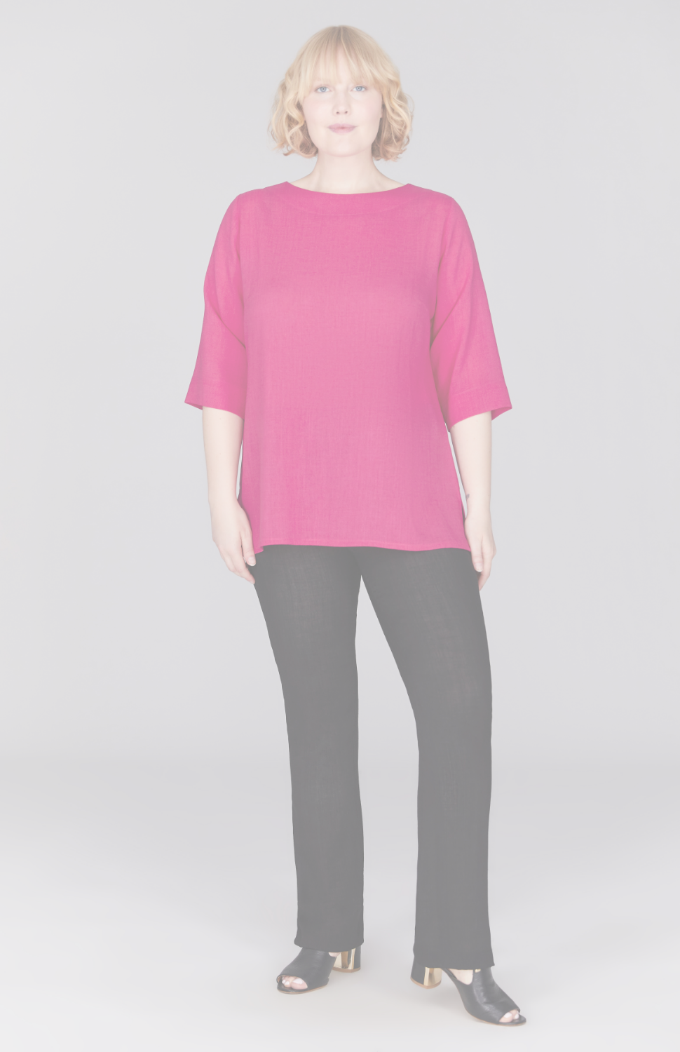 Microlinen Essential 3/4 Sleeve Blouse