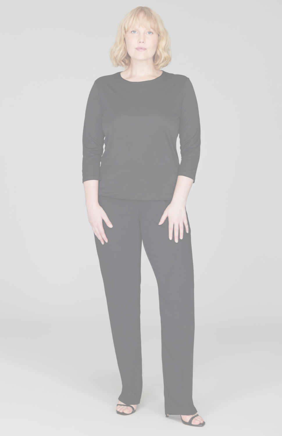 Silk Knit Tee - Black