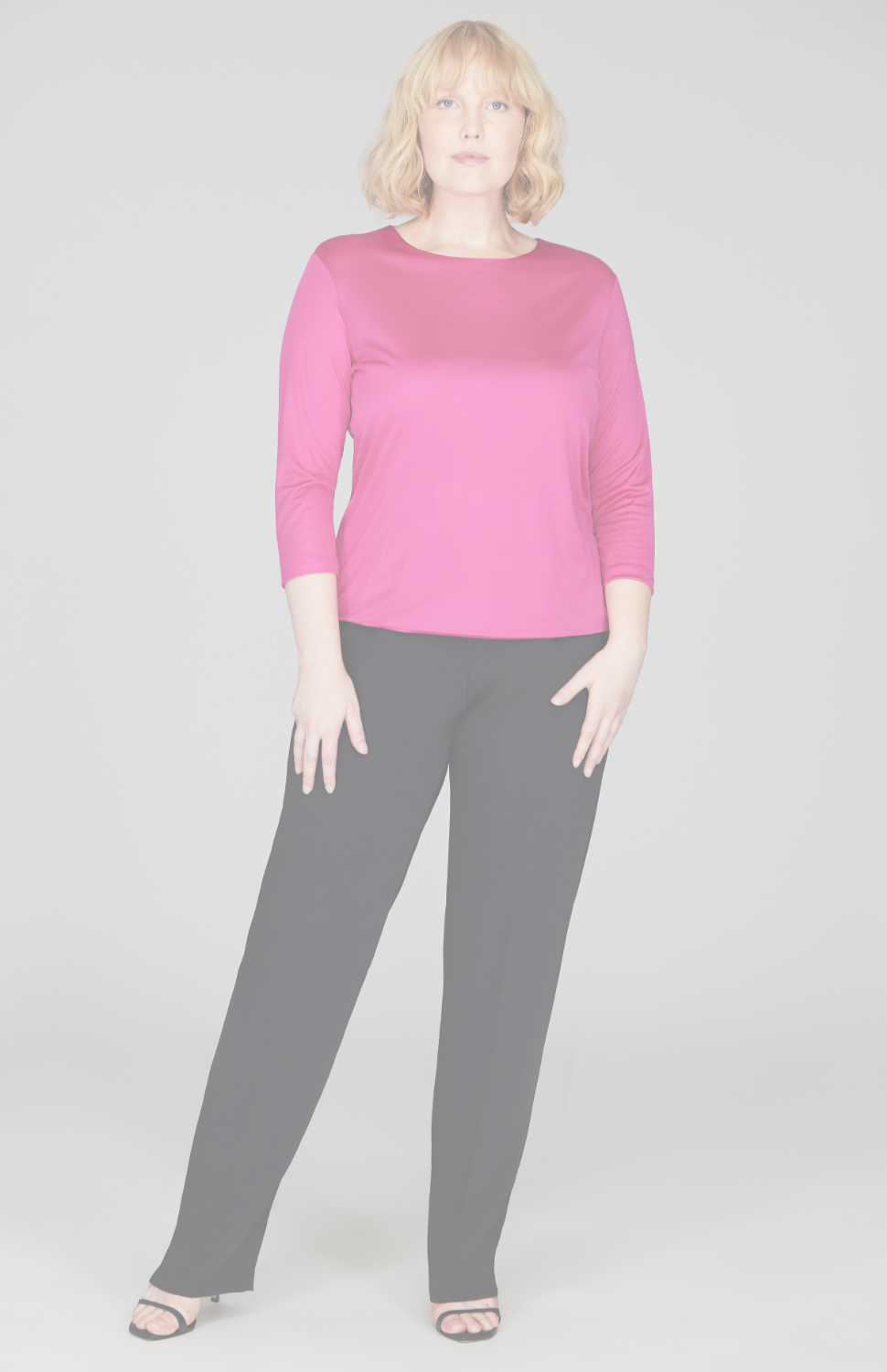 Silk Knit Tee - Pink