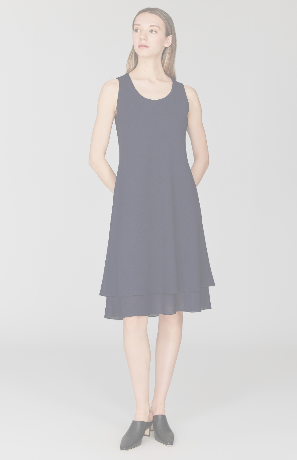 Microlinen Double Layer Bias Dress