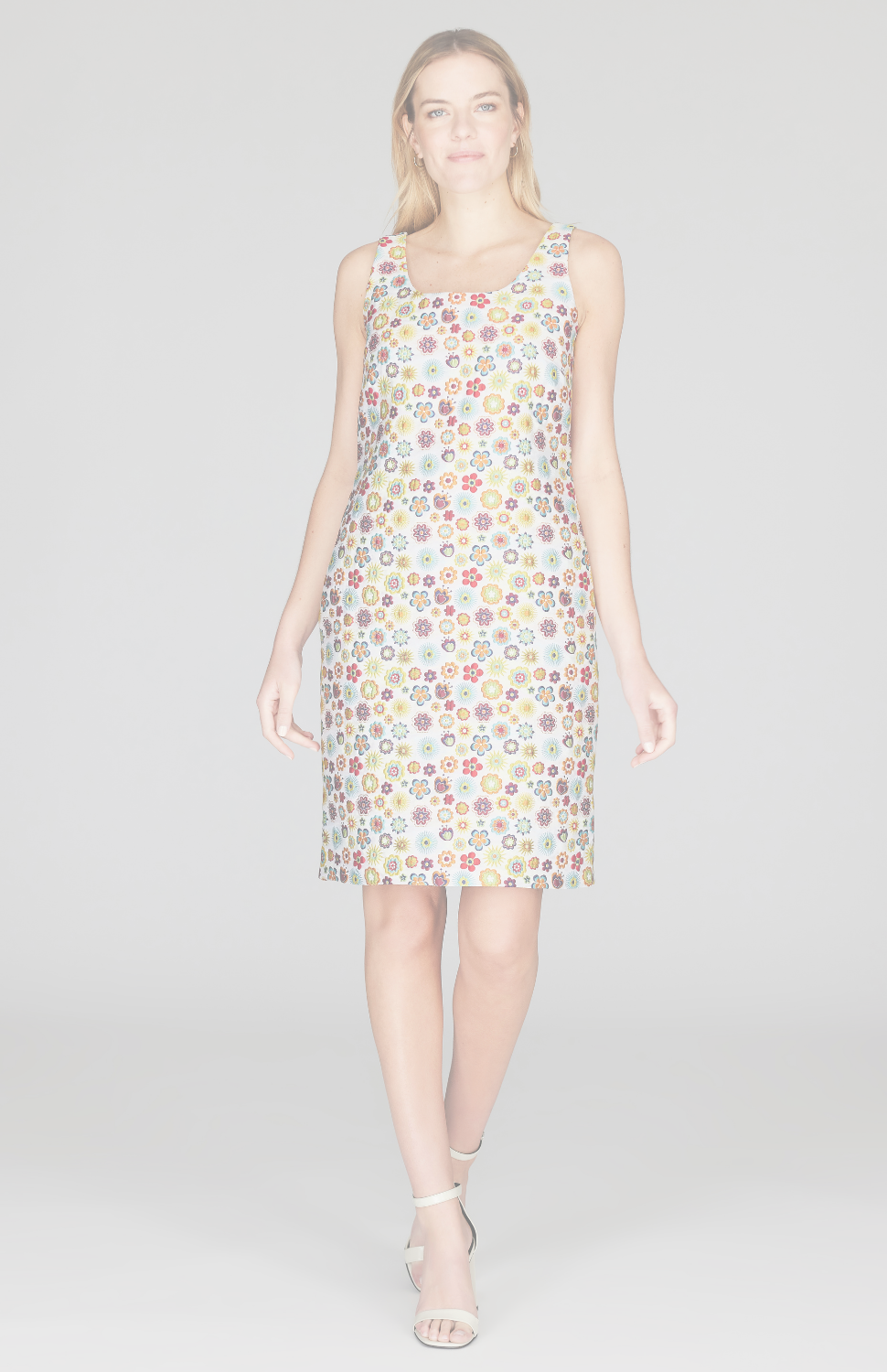 Graphic Flora Jacquard Sheath Dress